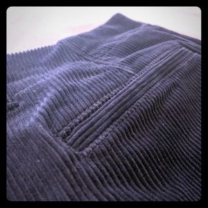 Land’s End Corduroy Culottes in Navy Blue!